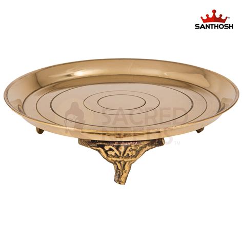 Brass Plain Pin Tray with Legs – 1.9 Inch Height | Compact Brass Tray ...