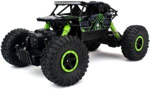 ODDEVEN Remote Controlled Rock Through RC Monster Truck, Green - Remote ...