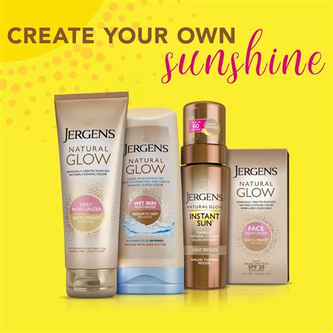 Jergens Natural Glow Before And After Get The Glow With JERGENS®