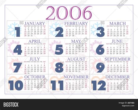 Calendar 2006 Image & Photo (Free Trial) | Bigstock