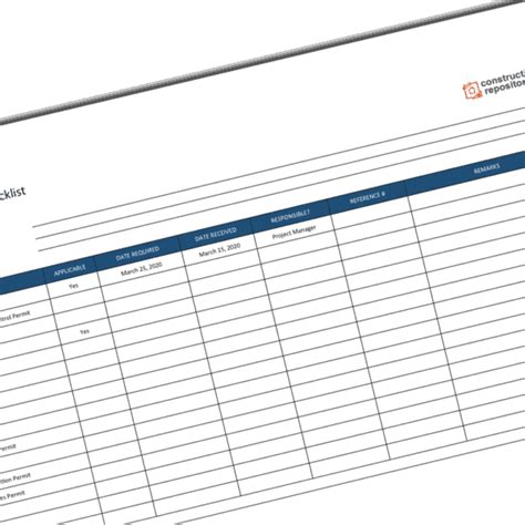 Image result for Construction Permit Tracking Log
