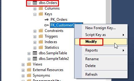 Image result for Set Foreign Key in SQL Server