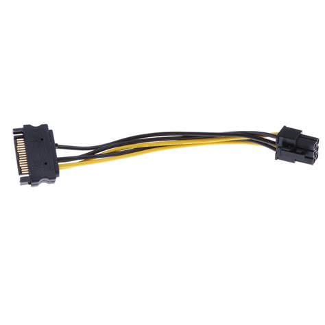 ⚡️Buy Maxbell 15 pin SATA Power to 6 pin PCI-E PCI Express Graphics ...