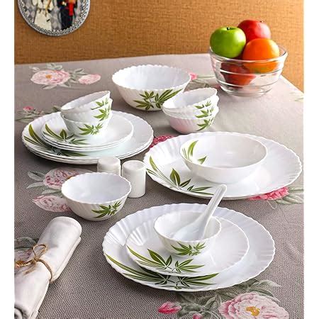 La OpalaOpalware Dinner Set - 36 Pieces, White : Amazon.in: Home & Kitchen