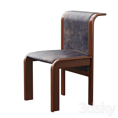 1st DIBS Restaurant Leather Vintage Chair 3DS Max Model – 3DSky Model Free