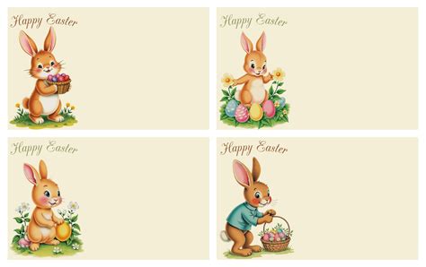 Easter Name Tags - 12 Free PDF Printables | Printablee