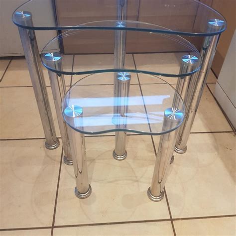 Nest Of Glass Tables in B43 Sandwell for £10.00 for sale | Shpock