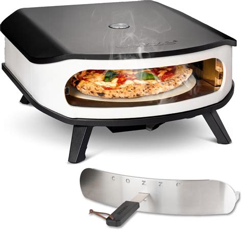 Cozze® Forno Pizza 17" con Pietra Rotante e Porta | Forno a Gas per ...