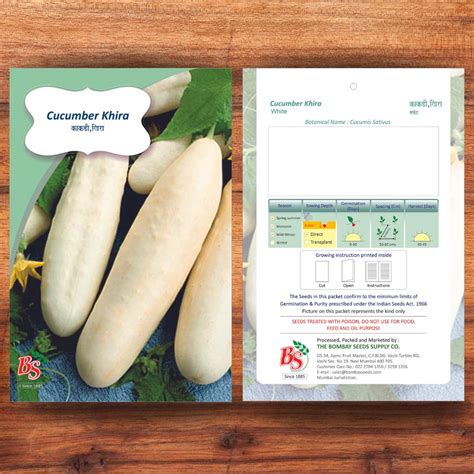 Buy Cucumber Khira Seeds (Kakadi) Online – Bombay Seeds
