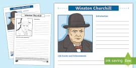 Winston Churchill Fact File - KS2 - Twinkl