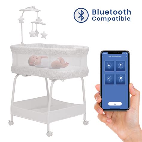 Buy Delta Children SmartSleep Auto Glide Bassinet with Bluetooth, Alloy ...
