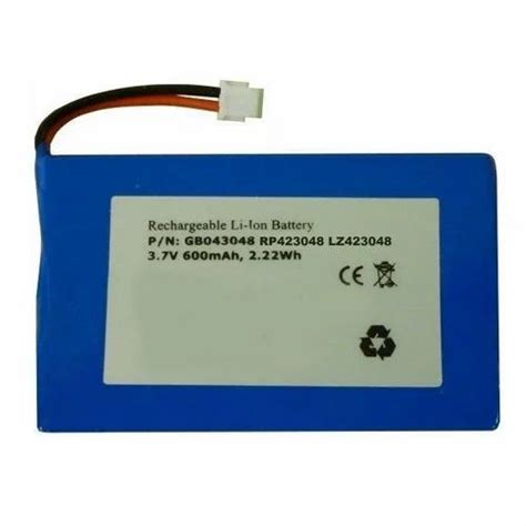Prismatic Cells Battery Packs - 3.7 V 850 MAH Li-on Battery ...