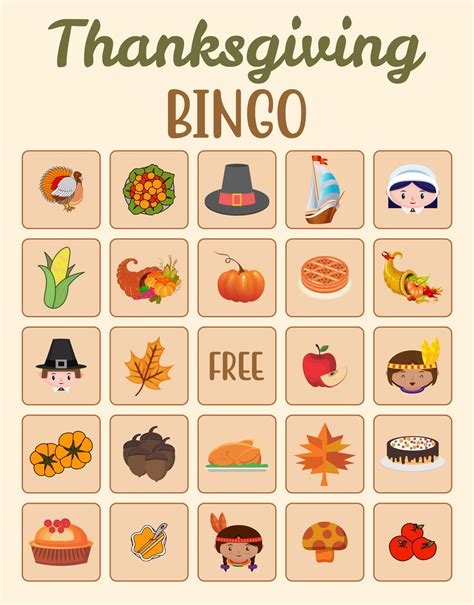 Printable Thanksgiving Bingo – PrintableLib