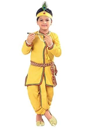 Ahhaaaa Kids Ethnic Yellow Krishna Dress For Baby Boys (Pack of 7 ...