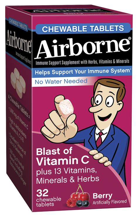 Airborne Vitamin C Chewable Tablets at Logan Brewis blog