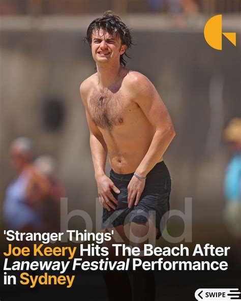 Backgrid | Stranger Things star Joe Keery enjoys a beach day in Sydney ...
