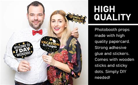 Party Propz Retirement Photo Booth Props for Retirement Party and ...