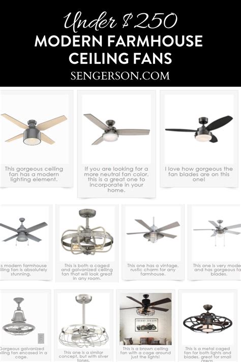 21 gorgeous modern farmhouse ceiling fans and best places to shop – Artofit