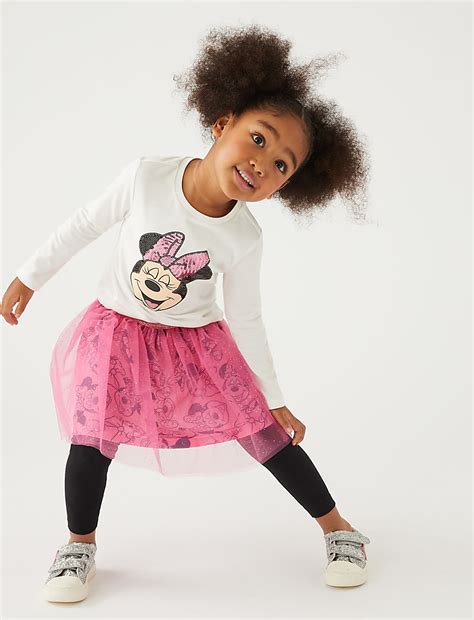 Buy 2pc Minnie Mouse™ Top & Bottom Outfit at Marks & Spencer
