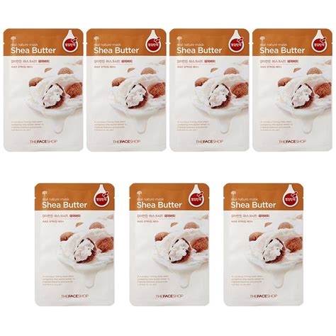 Buy The Face Shop Real Nature Face Mask, Shea Butter, 20g (Pack of 7 ...