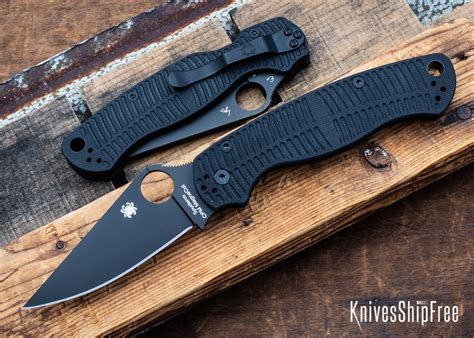Spyderco: Paramilitary 2 Salt - Compression Lock - Black G-10 - CPM ...