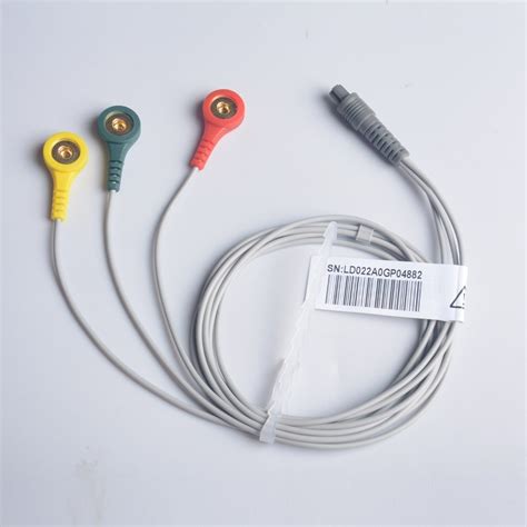 Buy ECG Monitor Cable 9 Imported 3 Lead Pinch Clip Online at Best Price