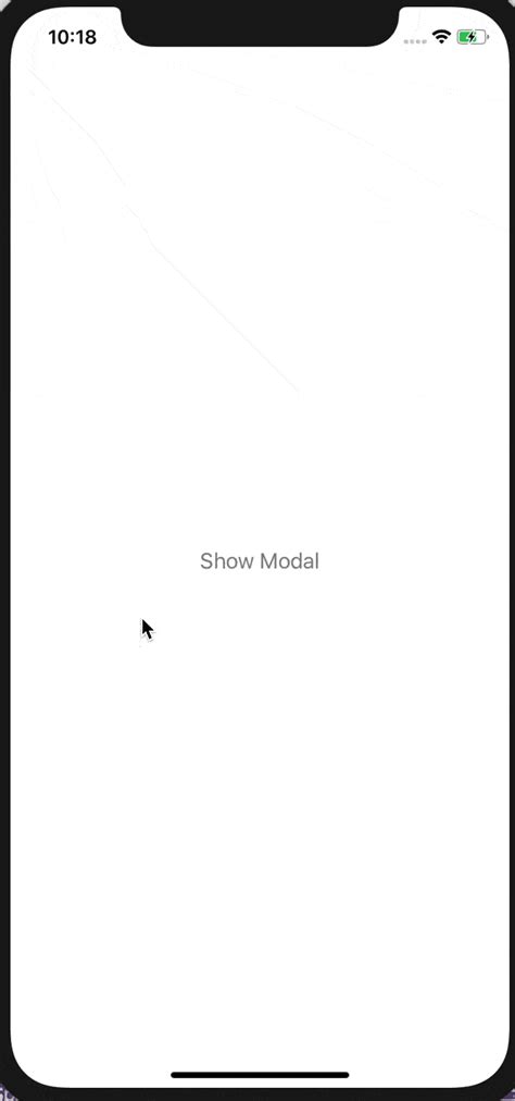 React Native Modal 的图像结果