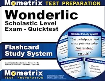 Flashcard Study System for the Wonderlic Scholastic Level Exam ...