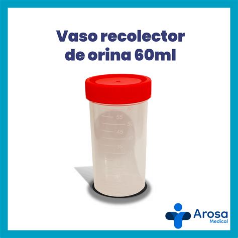 Vaso recolector estéril 60ml - Arosa Medical