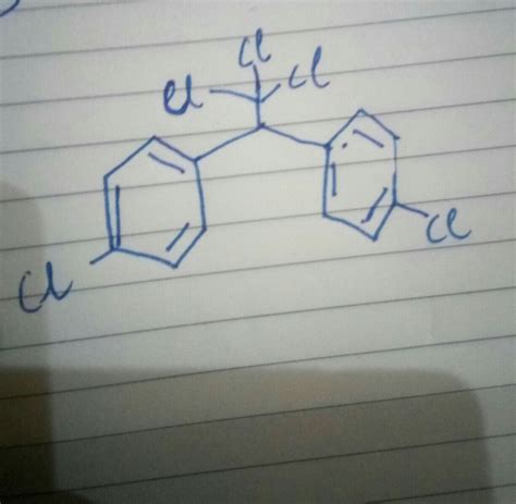 Draw the structure of DDT - Brainly.in