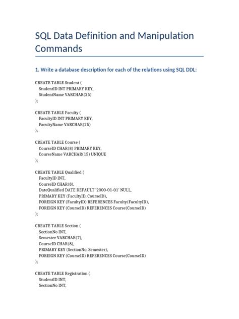 Image result for SQL Command for Modify