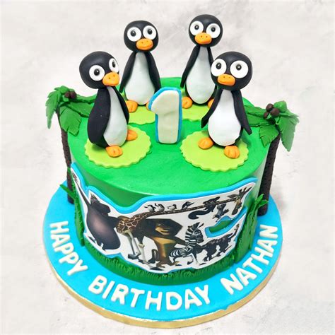 Madagascar Penguin Cake | Kids Birthday Cake | Penguin Cake – Liliyum ...