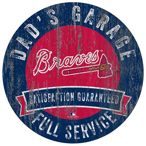 Atlanta Braves Dad's Garage Sign - Fan Creations GA
