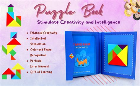 Buy WITTY POPS-Wooden Tangram Woodiness Travel Friendly Magnetic Puzzle ...