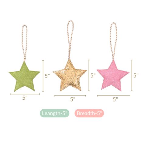 Sparkling Star Wall Hangings Ornaments Set of 3 Online - Premium Wall ...