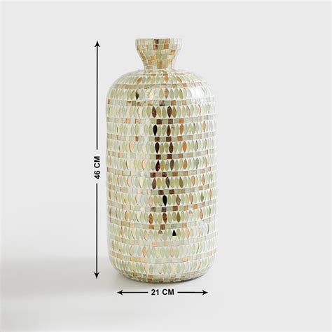 Buy Mabel Lucas Metal Mosaic Tall Vase from Home Centre at just INR 2499.0