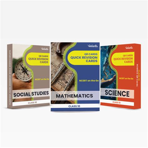 Vedantu Quick Revision Cards for CBSE Class 10 Mathematics, Science, S