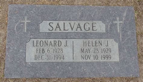 Leonard J Salvage (1928-1994): homenaje de Find a Grave
