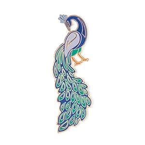 WWF-India | Bird Lapel Pin - Indian Peacock | Metal Enamelled | Unisex ...