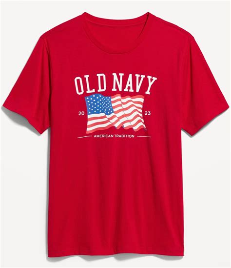 OLD NAVY Men's US Flag 2023 T-SHIRT, Sz S to 3XL Red, Gray, N.Blue ...