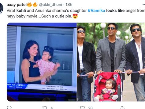 Fans shared photos of Kohli's childhood and said that the daughter is ...