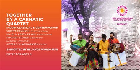 Together by A Carnatic Quartet music-shows Event Tickets Mumbai ...