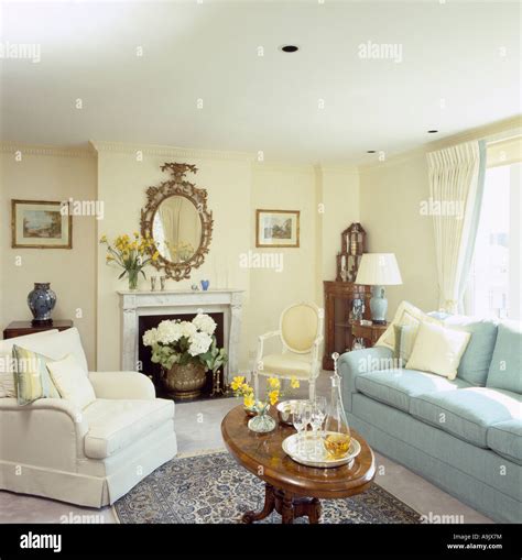 Pale Yellow Living Rooms