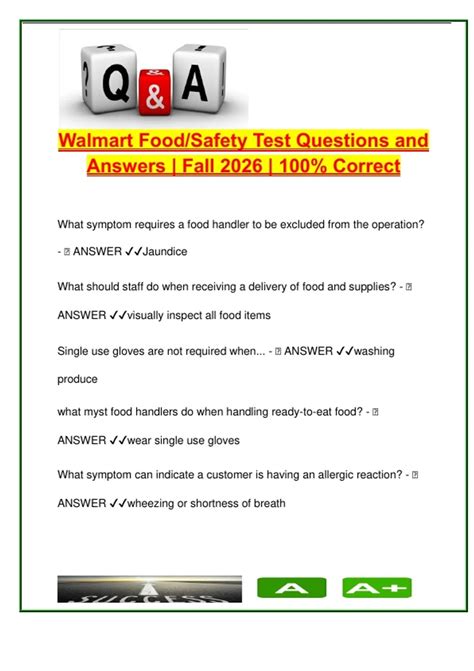 Walmart Food Safety Test (60+ Questions) | ServSafe & HACCP Prep | Fall ...