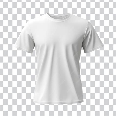 Plain white t shirt on transparent background for design mockups ...