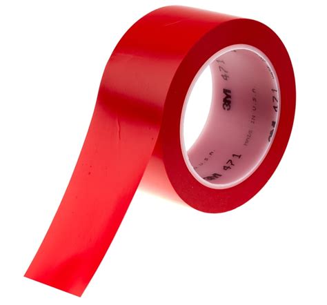 471 3M | 3M 471 Red PVC 33m Lane Marking Tape, 0.14mm Thickness | 669 ...