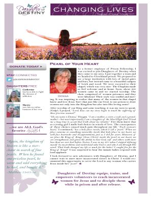 Fillable Online daughtersofdestiny changing lives Daughters of Destiny ...