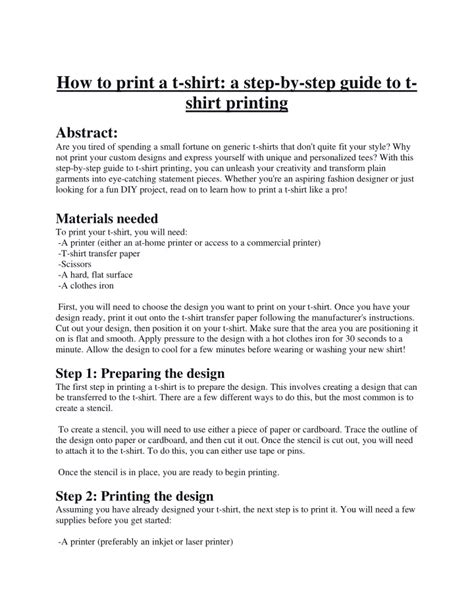 Image result for T-shirt Printing Tutorial