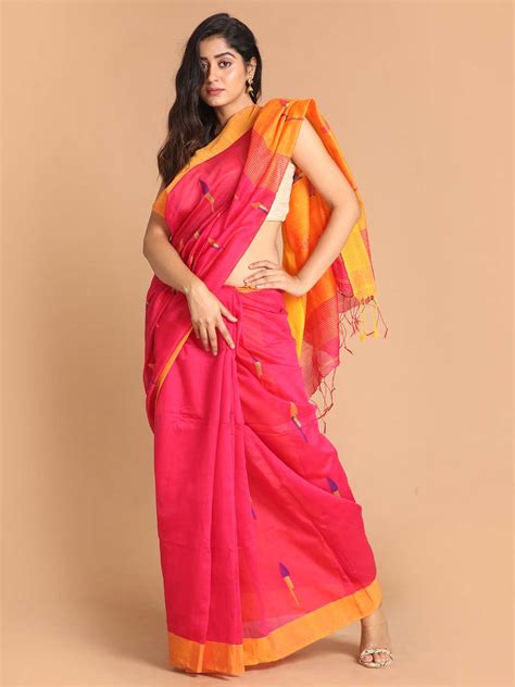 BLUSH CHARM (HANDLOOM COTTON BLEND SAREE)