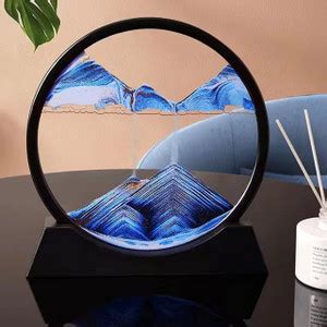 LoomTree 360 Rotating Moving Sand Art Glass Frame for Home & Office ...
